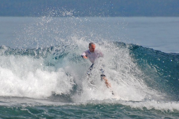 Surfing at Tanjung Setia