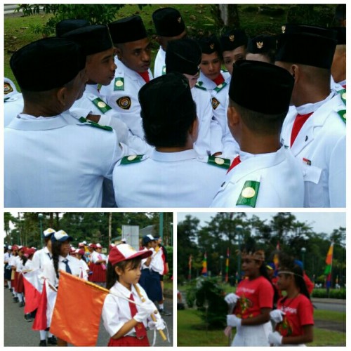 persiapan upacara kuala kencana