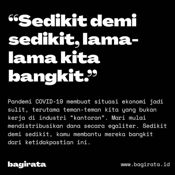 Bagirata Platform Crowdfunding Secara Langsung di Tengah Pandemi Covid-19