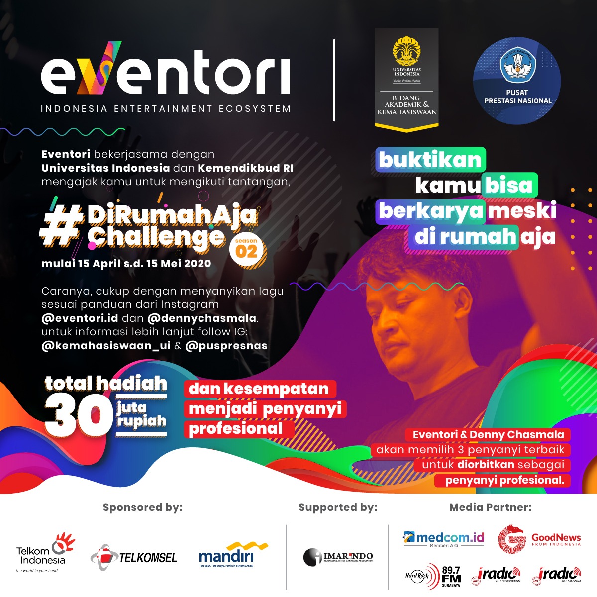 Eventori - #DiRumahAjaChallenge2 beraam Denny Chasmala