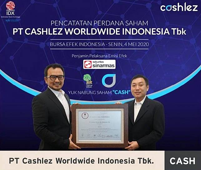 Jadi Emiten ke-27 di 2020, Cashlez Worldwide Indonesia Resmi Melantai di Bursa. Foto: Cashlez