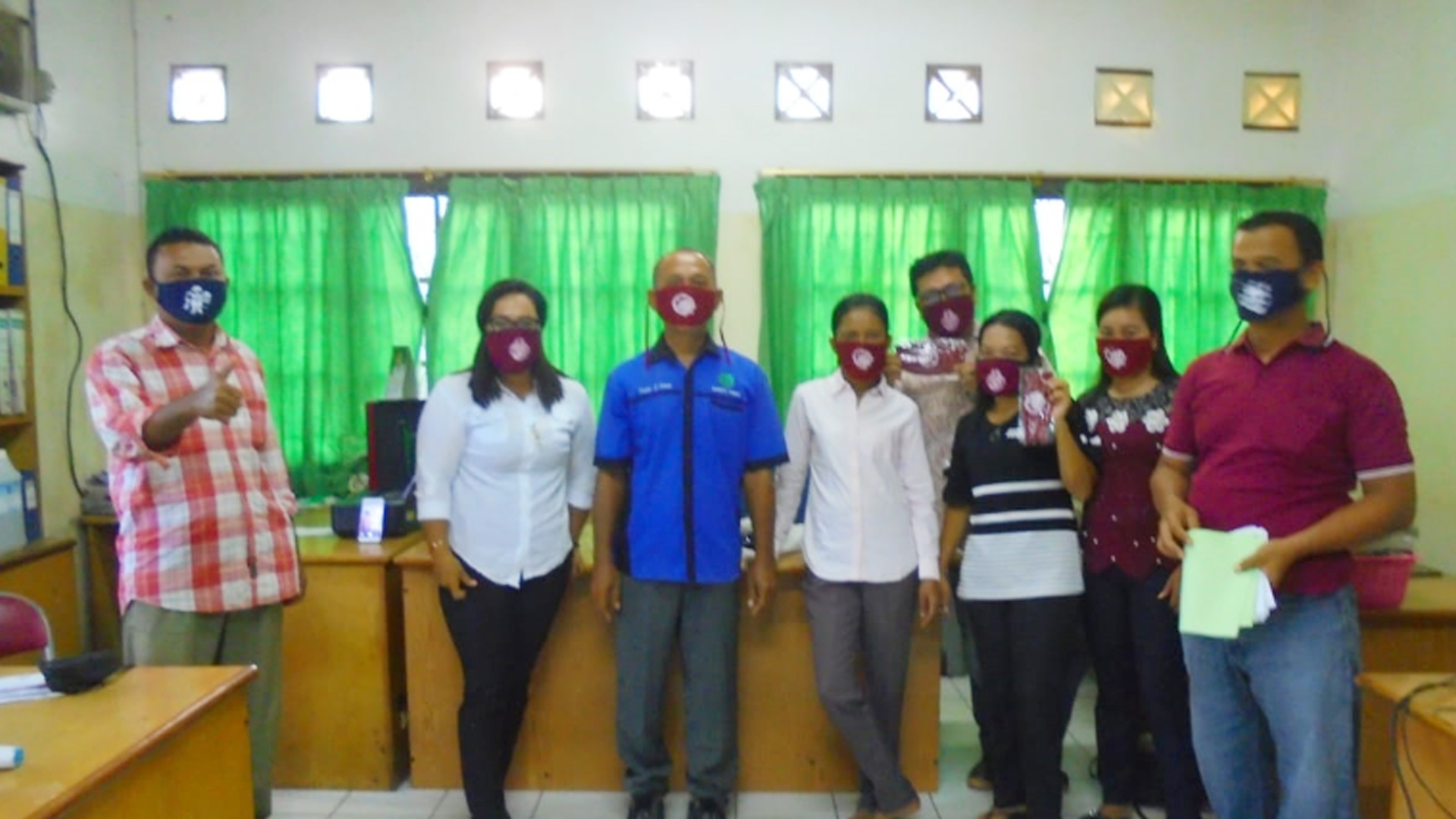 Pembagian masker di Riau | Foto: Kawan GNFI/Sigit