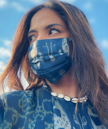 Masker kain GHEA Studio l Sumber foto: Instagram @gheafashionstudio