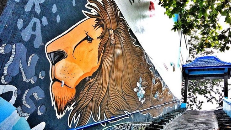 Mural di Kampung Biru
