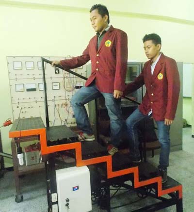 Pijakan Anak Tangga yang menghasilkan Listik karya mahasiswa UNTAG (Foto: Untag.ac.id)