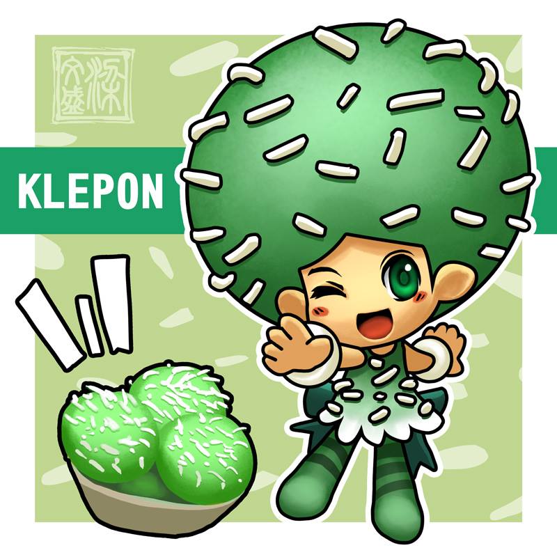 Klepon, karakter pertama yang dibuat oleh Wenart Gunadi untuk Jemil Kingdom (Gambar: Kingdom of Jemil / Facebook.com)