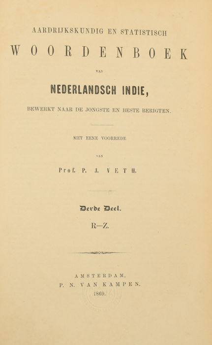 Kamus Karya Pieter Johannes Veth