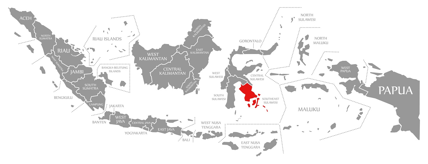 Peta Sulawesi Tenggara