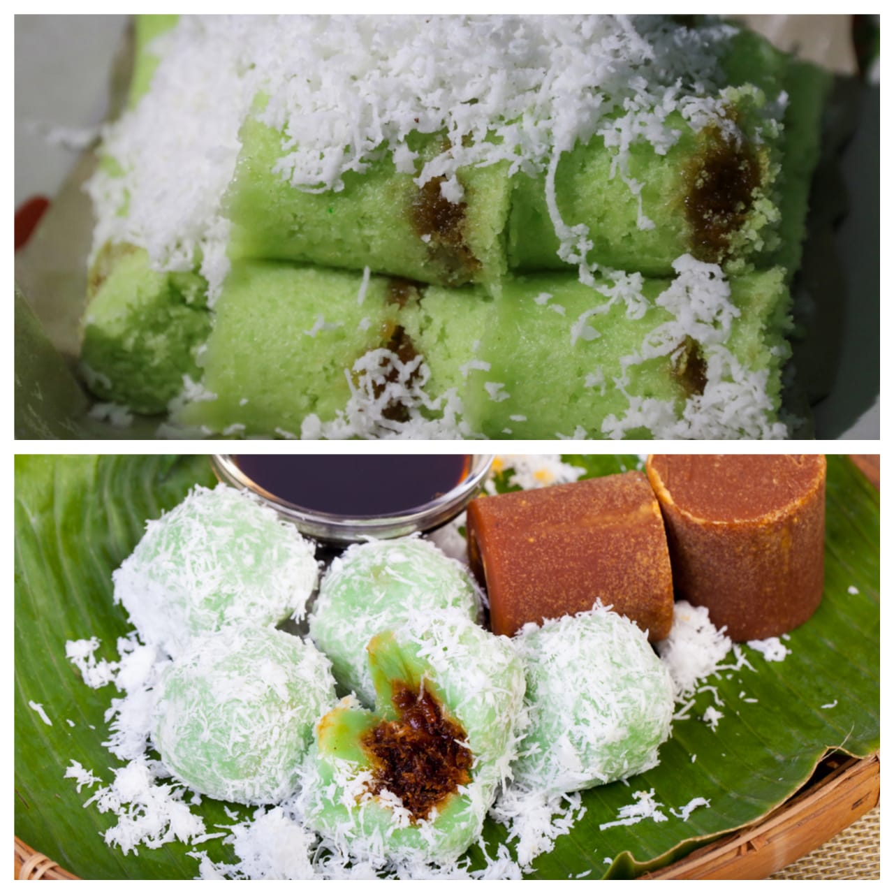 kue putu dan klepon