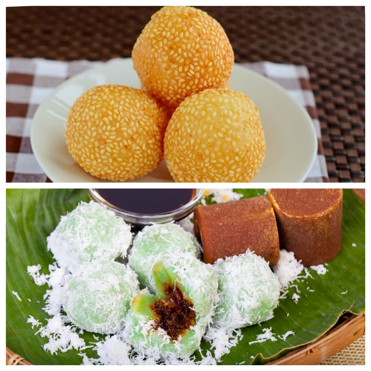 onde-onde dan klepon