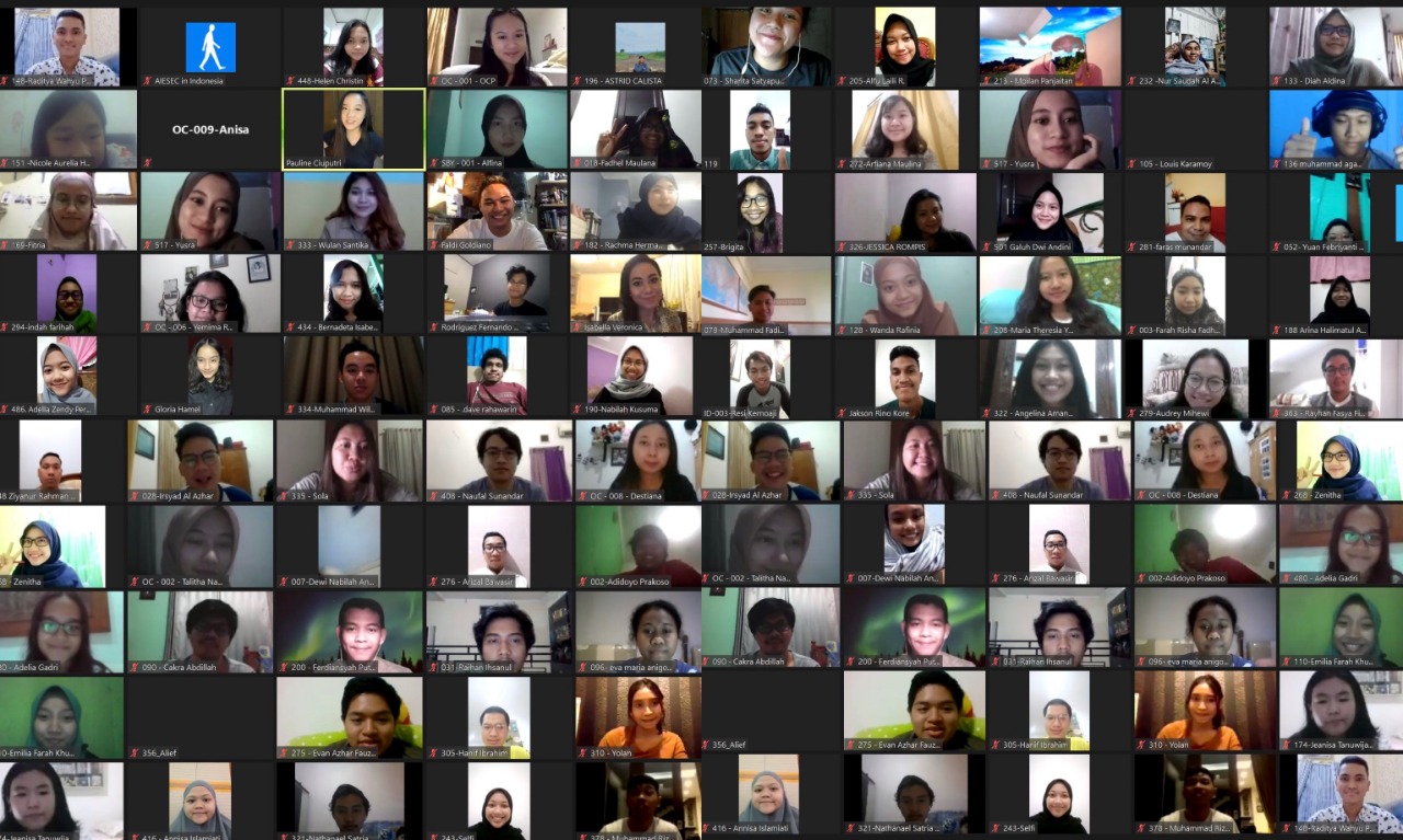Tangkapan layar kegiatan forum Impact Circle | Foto: AIESEC Surabaya