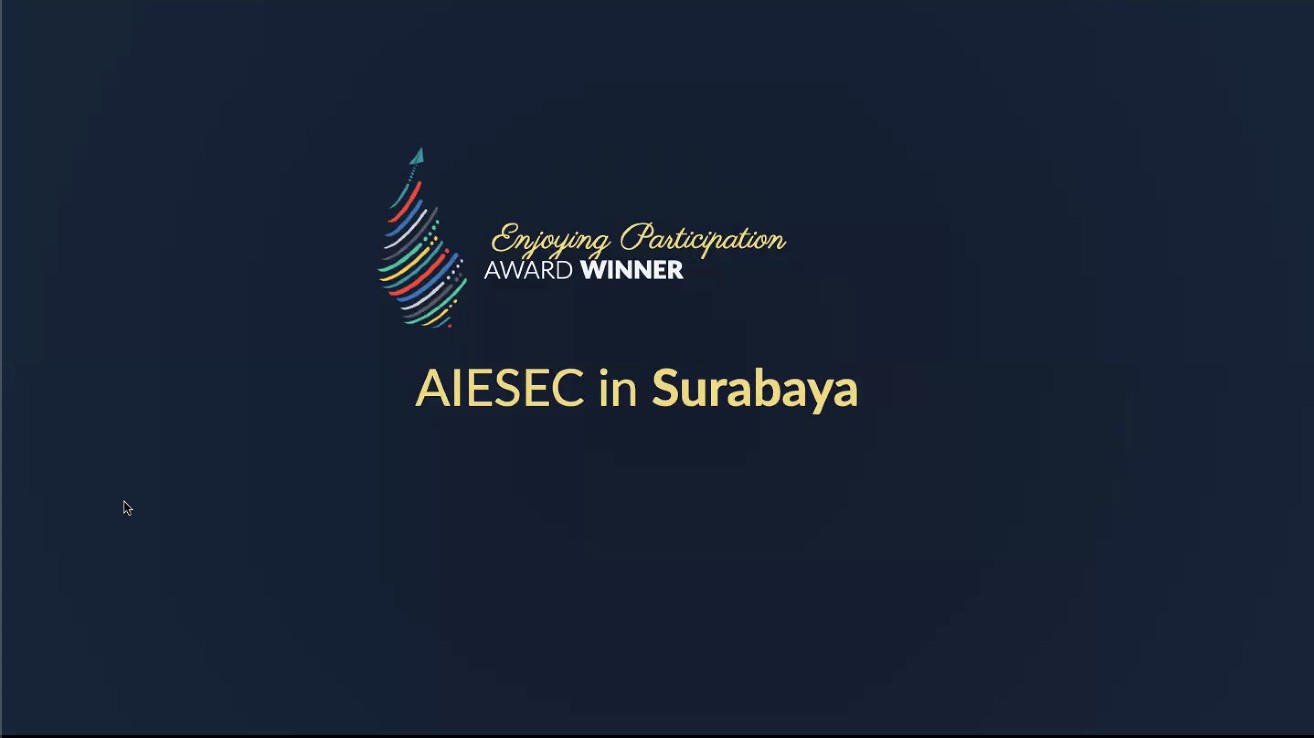 Pengumuman Kemenangan AIESEC in Surabaya dalam Enjoying Participation Award