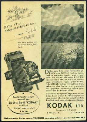 Iklan Kamera Kodak Jadul © Ejaan van Ophuysen (1901—1947) dalam Iklan Tempo Doeloe dan Kebermaknaannya dalam Pengembangan Bahasa Indonesia