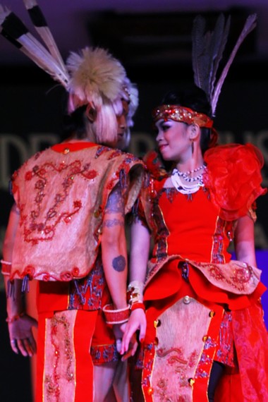 Ilustrasi tari bopureh | Foto: indonesiakaya.com