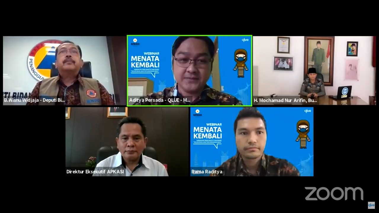 webinar qlue dan Apkasi