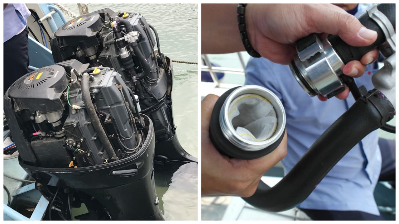 alat penyaring mikroplasti laut