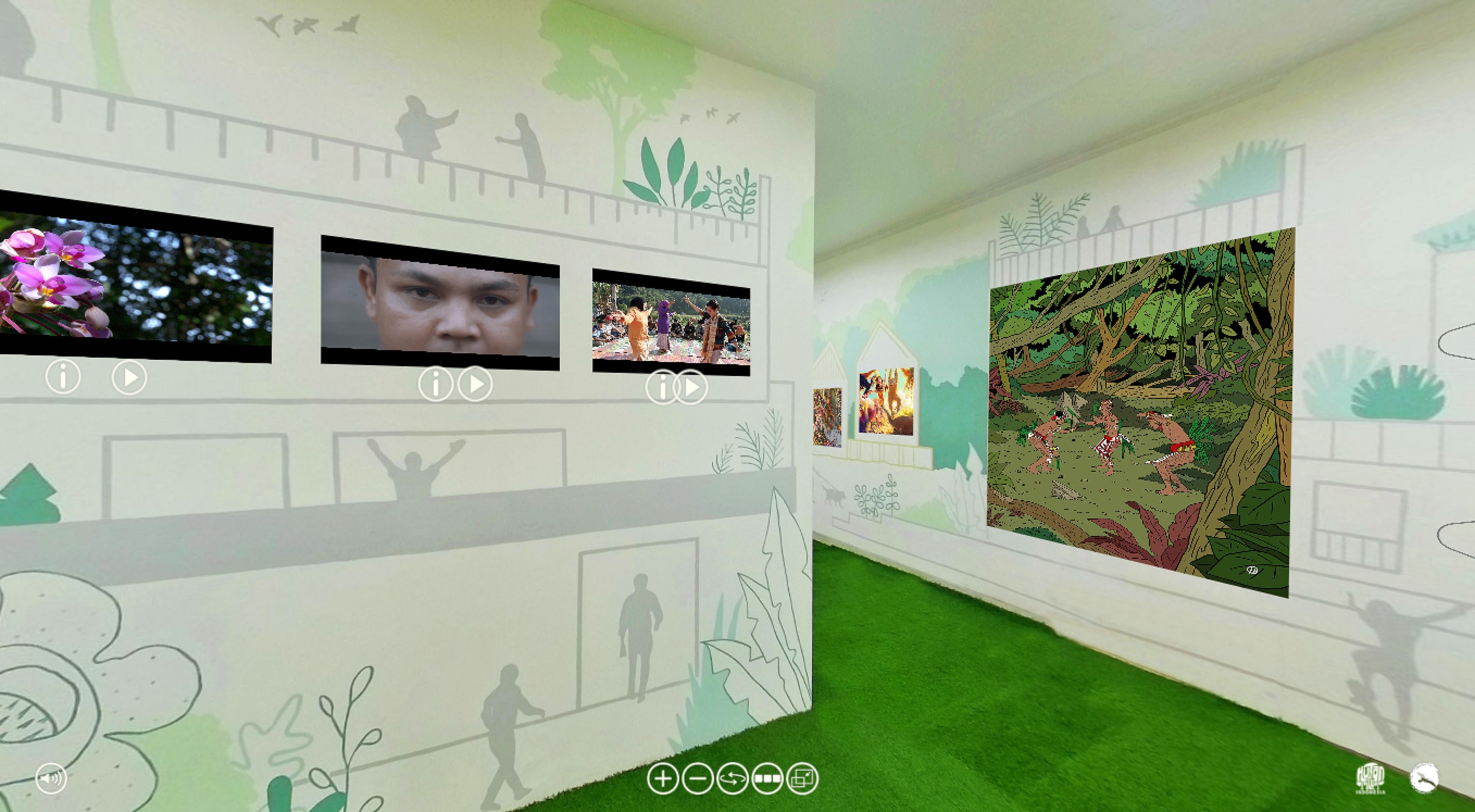 Tampilan Pameran #diruangmaya | Foto: Tangkapan layar