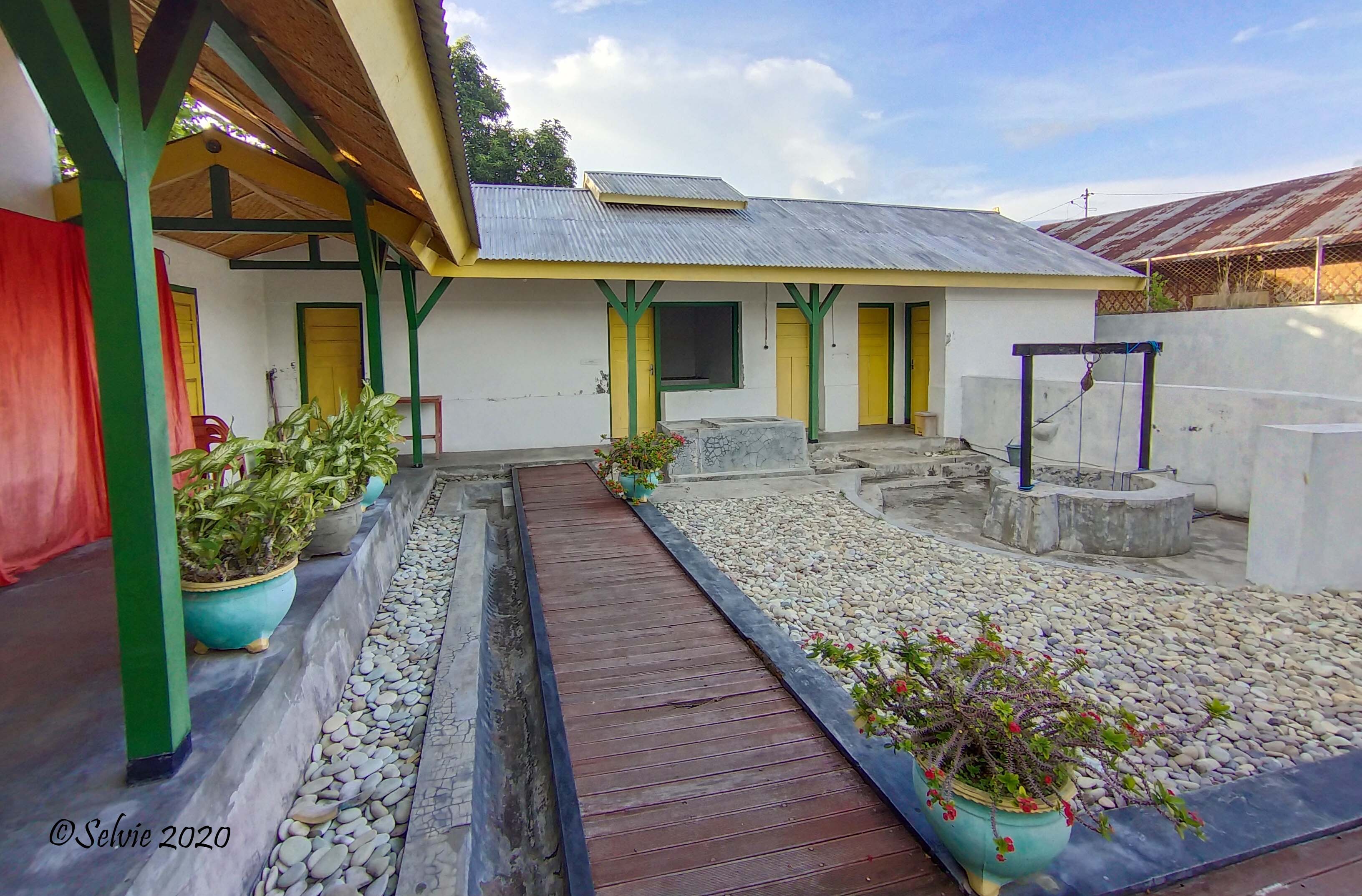 Halaman belakang Rumah Pengasingan Bung Karno. Foto: Pribadi