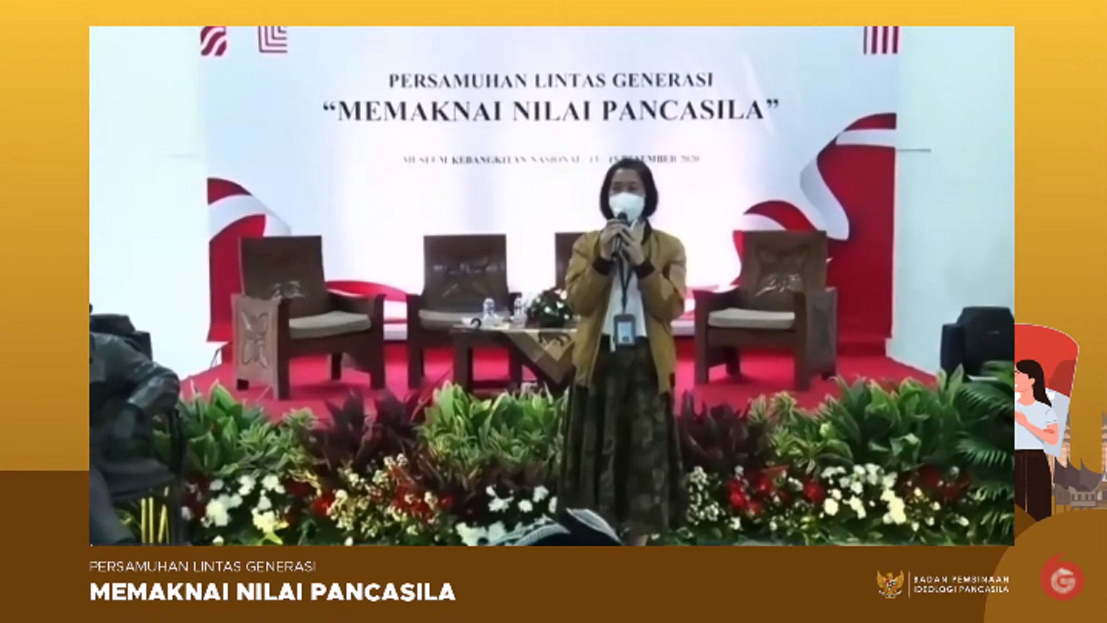 Irene Camelyn menyampaikan pembukaan | Foto: Tangkapan Layar Youtube GNFI