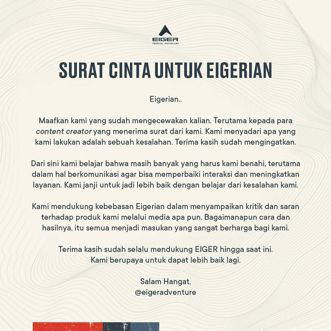 surat terbuka eiger