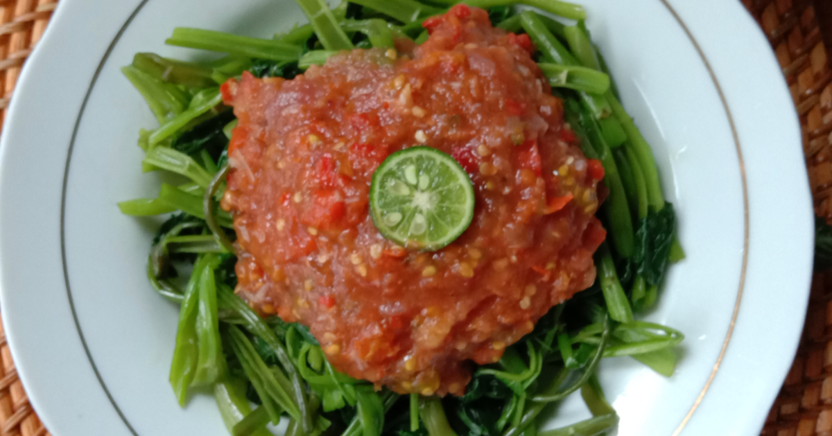 Plecing kangkung | cookpad