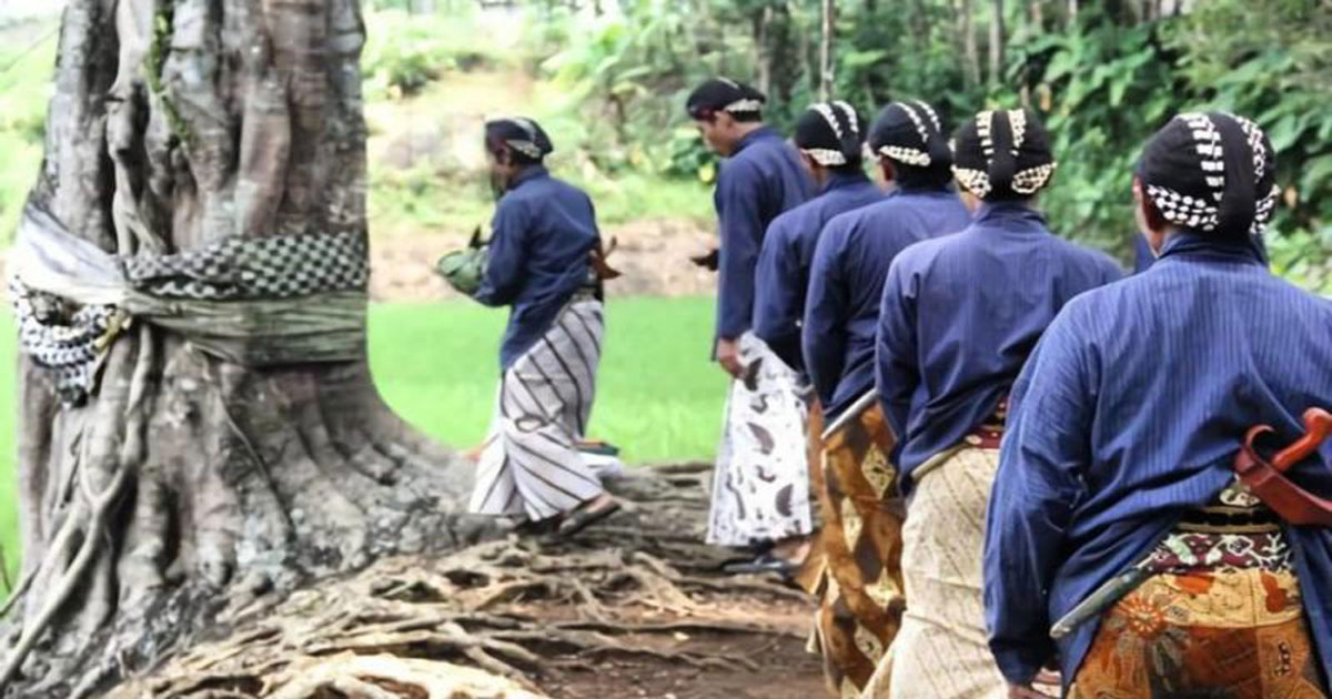 Ritual Penduduk Kampung Pitu Nglanggeran, Gunungkidul, Yogyakarta | Foto: Dewi Yuliantini/suara.com
