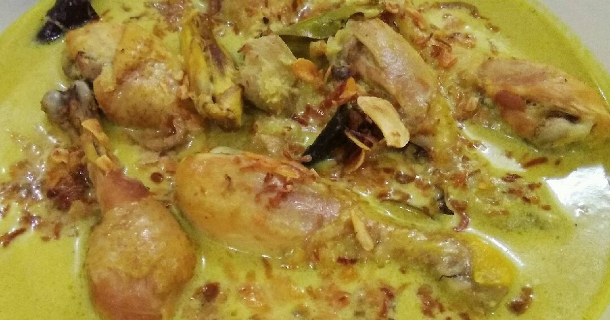 Resep opor ayam bumbu kuning | Foto: Cookpad