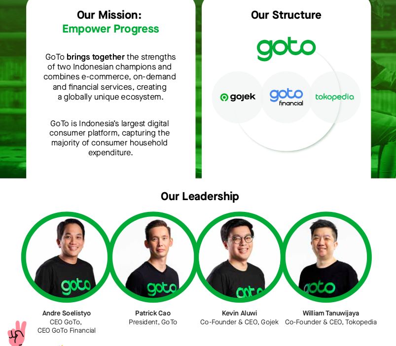 Jajaran direksi GoTo © Gojek