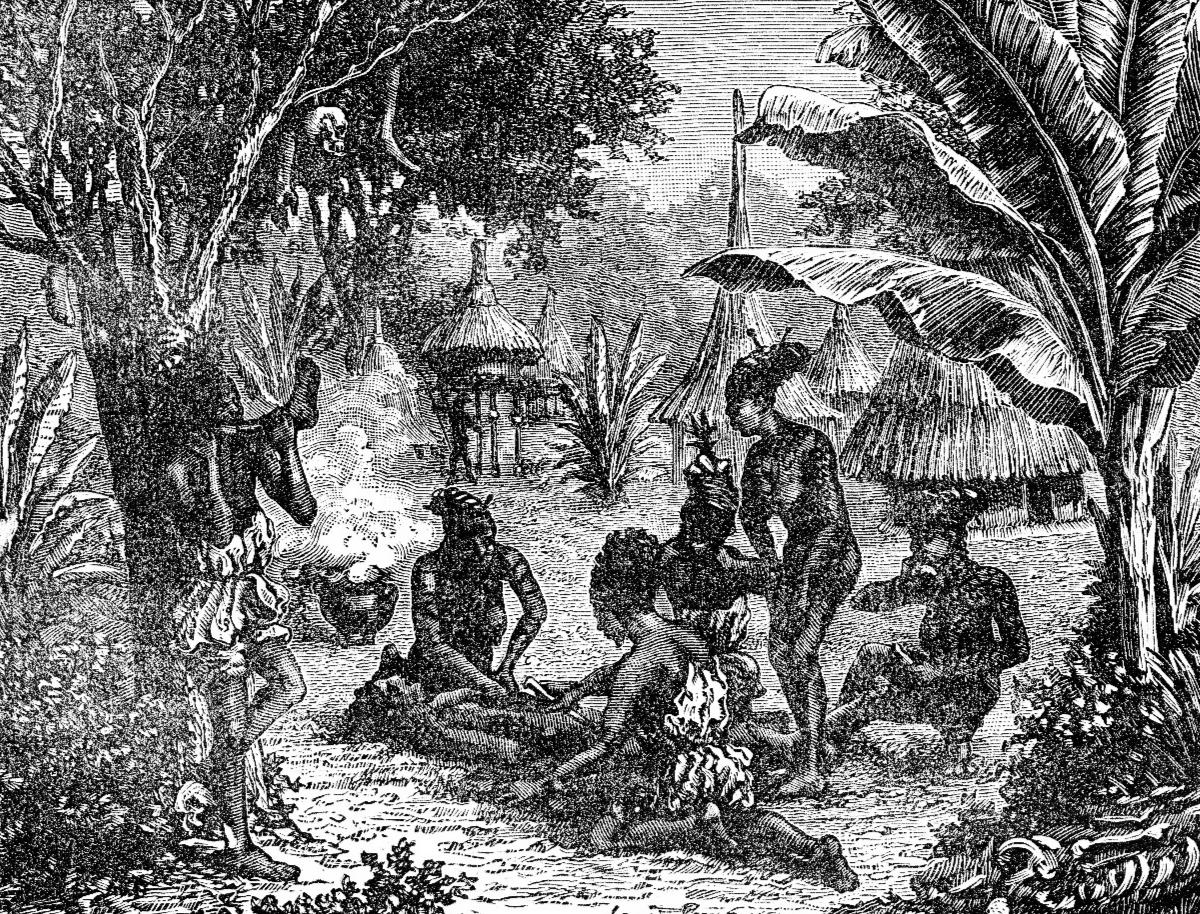 Ilustrasi praktik kanibalisme | Shutterstock (Morphat Creation)