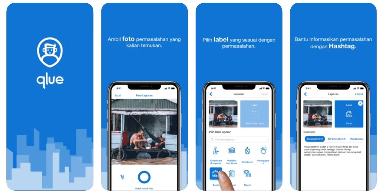 Detail salah satu layanan QlueApp untuk penerapan Smart City