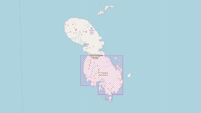 Gambaran luas wilayah pertambangan di Kepulauan Sangihe