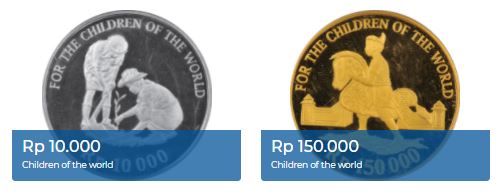 2 uang logam edisi Children of The World