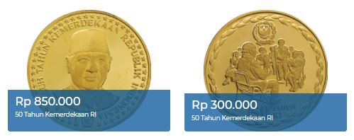 uang logam edisi khusus HUT ke-50 RI