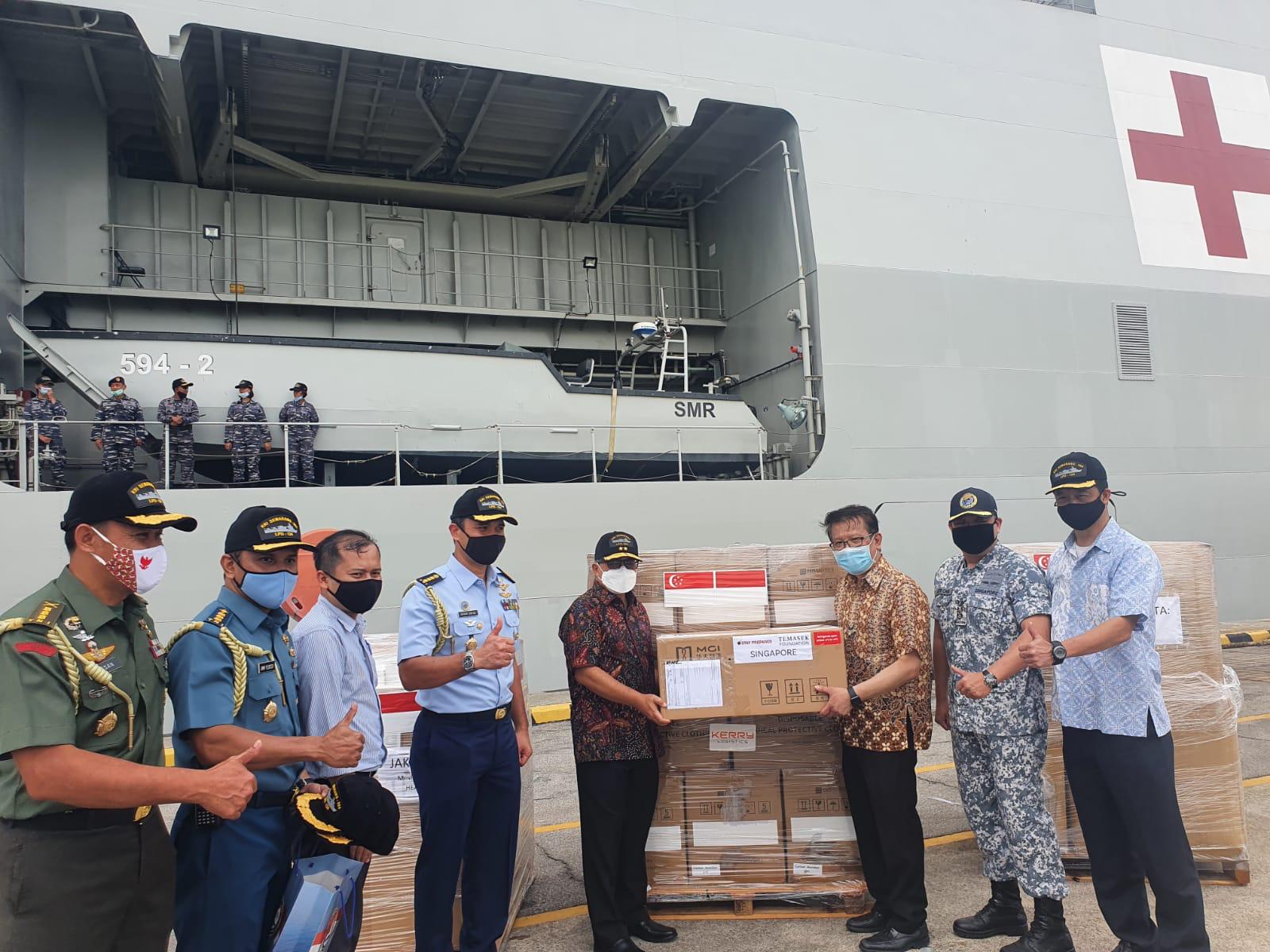 Bantuan peralatan medis dari Temasek Singapura untuk Indonesia