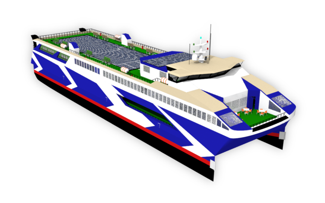 Karya Nawasena ITS pada International Student Design Competition yang diselenggarakan oleh Worldwide Ferry Safety Association