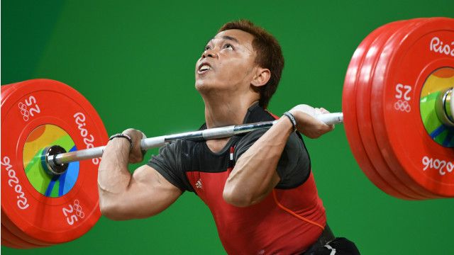 Eko Yuli Irawan pada Olimpiade Rio 2016 | GETTY Images