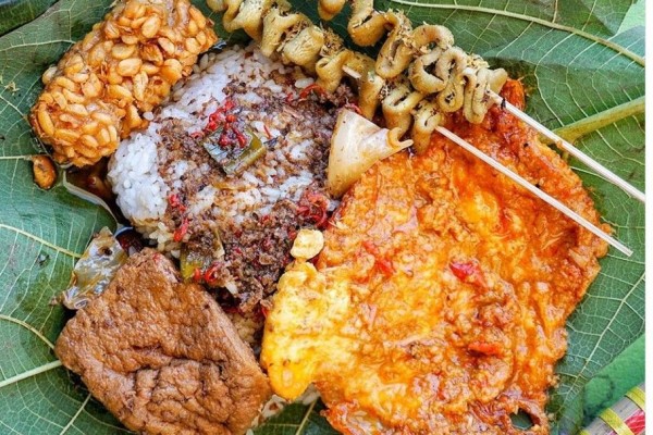 Nasi jamblang | Foto: IDN Times