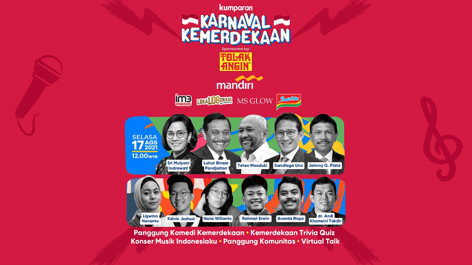 Poster Karnaval Kemerdekaan | Foto: kumparan