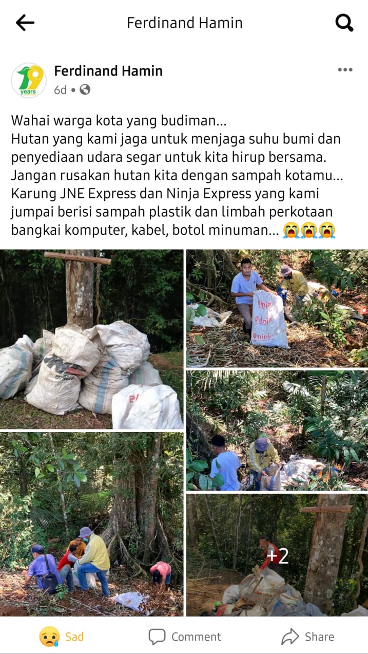 isu sampah hutan
