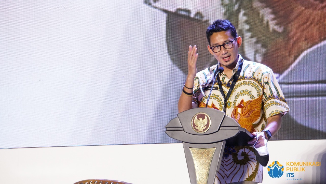 Menparekraf) RI Sandiaga Salahuddin Uno pada Peluncuran ITS 5G Experience Center | Foto: ITS News