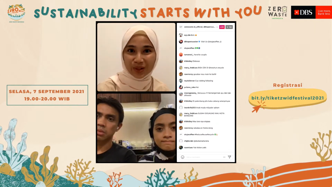 Live IG ZWID Festival dengan Ayudia dan Ditto | Foto: Dokumentasi ZWID Festival