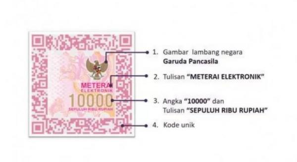 Meterai elektronik 10000