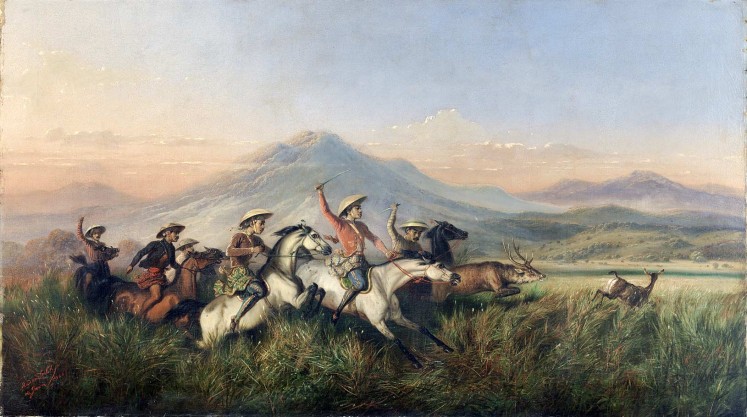 Six Horsemen Chasing Deer by Raden Saleh | Foto: National Gallery Singapore/File