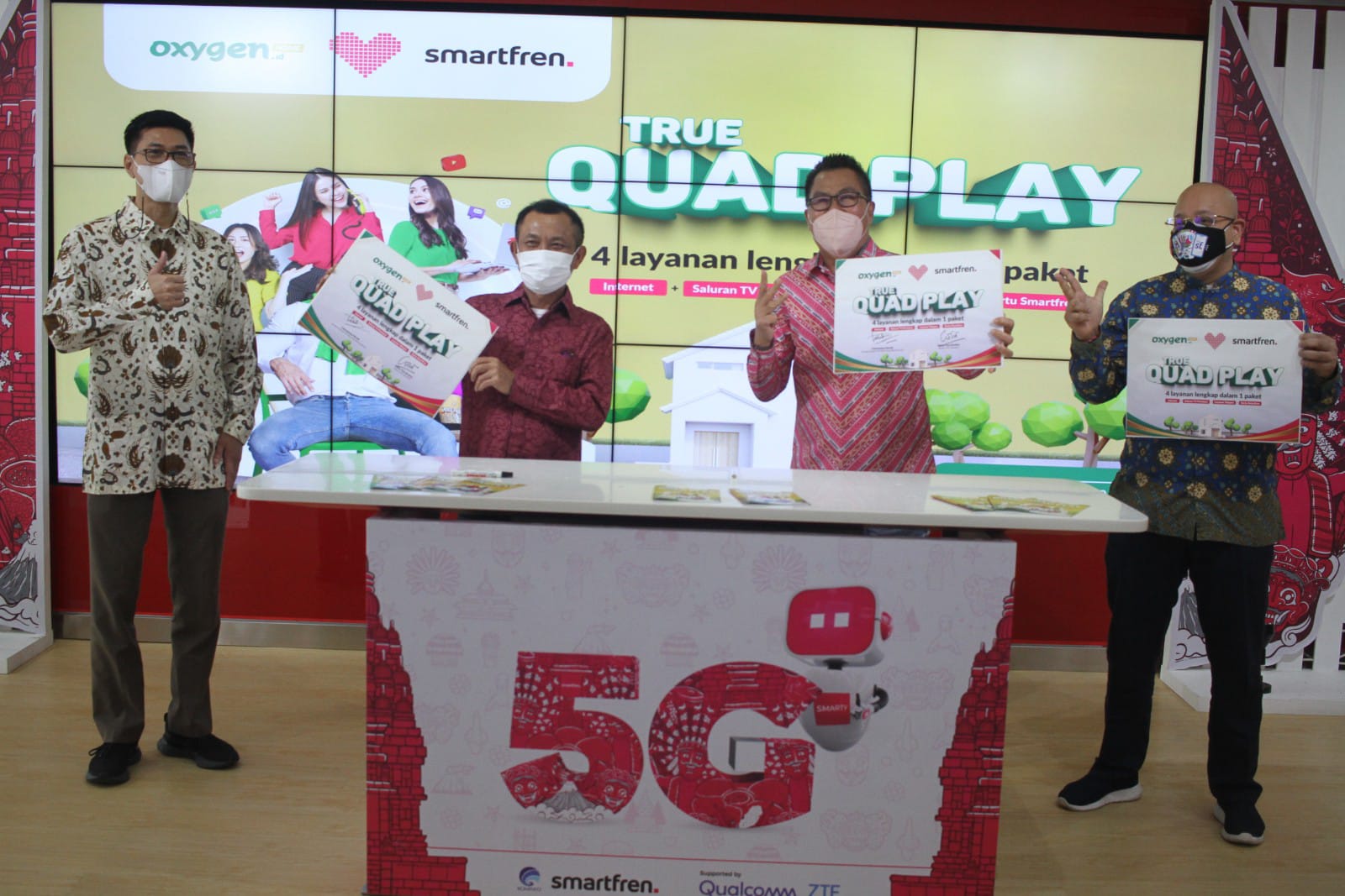 MoU True QuadPlay Smartfren dan Moratel