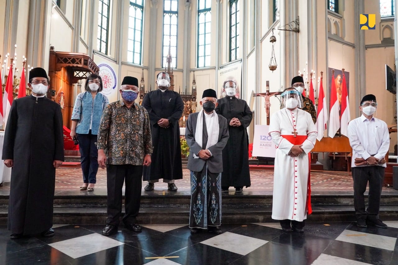 Peresmian terowongan silaturahmi Masjid Istiqlal dan Gereja Katedral sebagai ikon