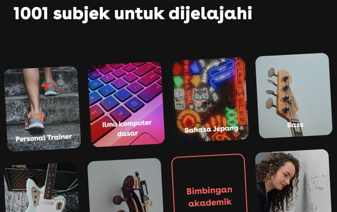 Ilustrasi pilihan platform edukasi