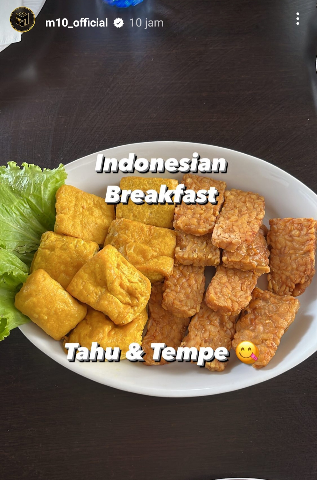 Tahu dan tempe yang dicicipi Mesut Ozil