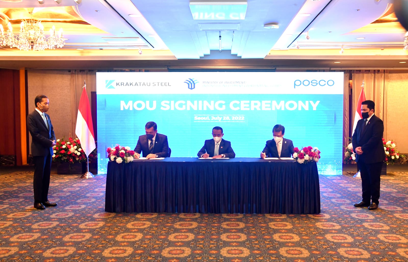 Pendandatanganan Investasi POSCO dan Krakatau Steel | BPMI Setpres