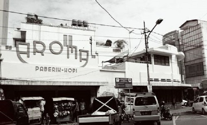 Bangunan lawas kopi Aroma | kopiaroma.id