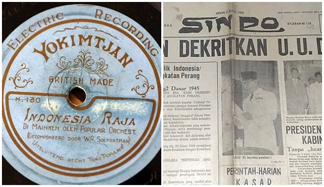 Piringan Hitam Lagu Indonesia Raya versi Keroncong 